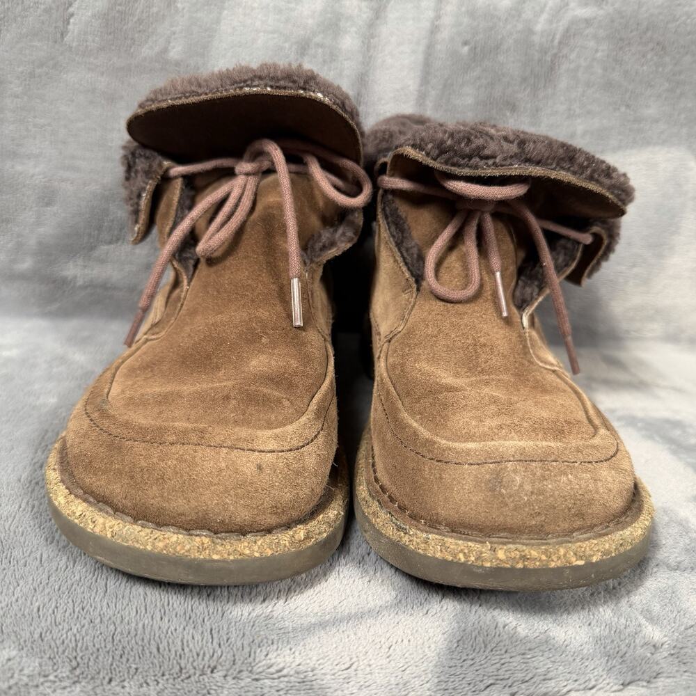 Birkenstock Shearling Suede Ankle Boots EU 37 Women's 6/6.5 Cozy Casual Comfort - Picture 3 of 11